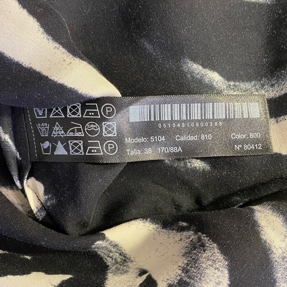 NWT Massimo Dutti Buttoned Down Women’s Long Sleeve Animal Print Blouse Top Sz 6 - Picture 12 of 12